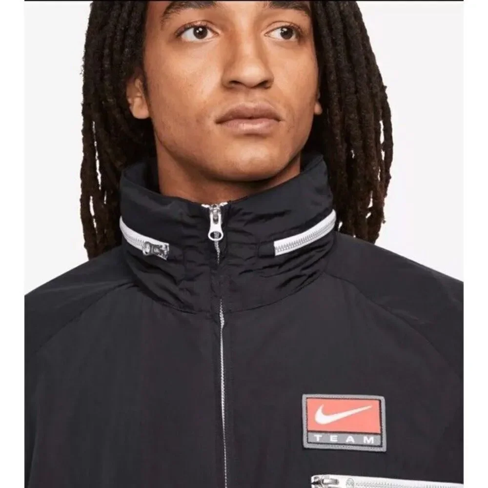 NWT Nike NSW Trend lightweight Jacket Coat Black Men’s XL Grand Prix Hooded - Picture 4 of 9